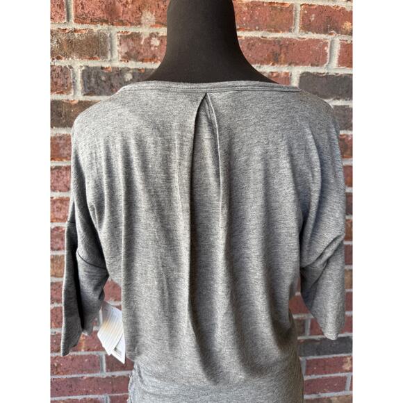NWT Athleta Solstice Tee Dress - gray - rouched sides - womens size S - Picture 10 of 10